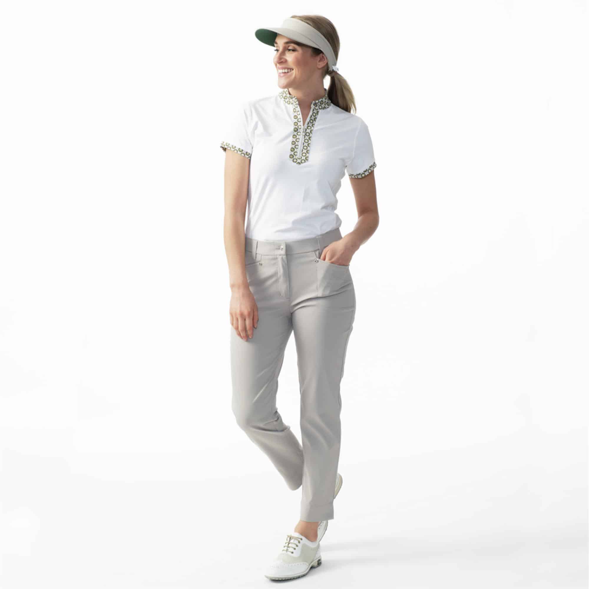 Daily Sports Olivia Cap Sleeve Polo Shirt White